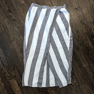 Madewell Stripe Overlay Skirt